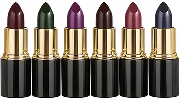 六支不同颜色口红