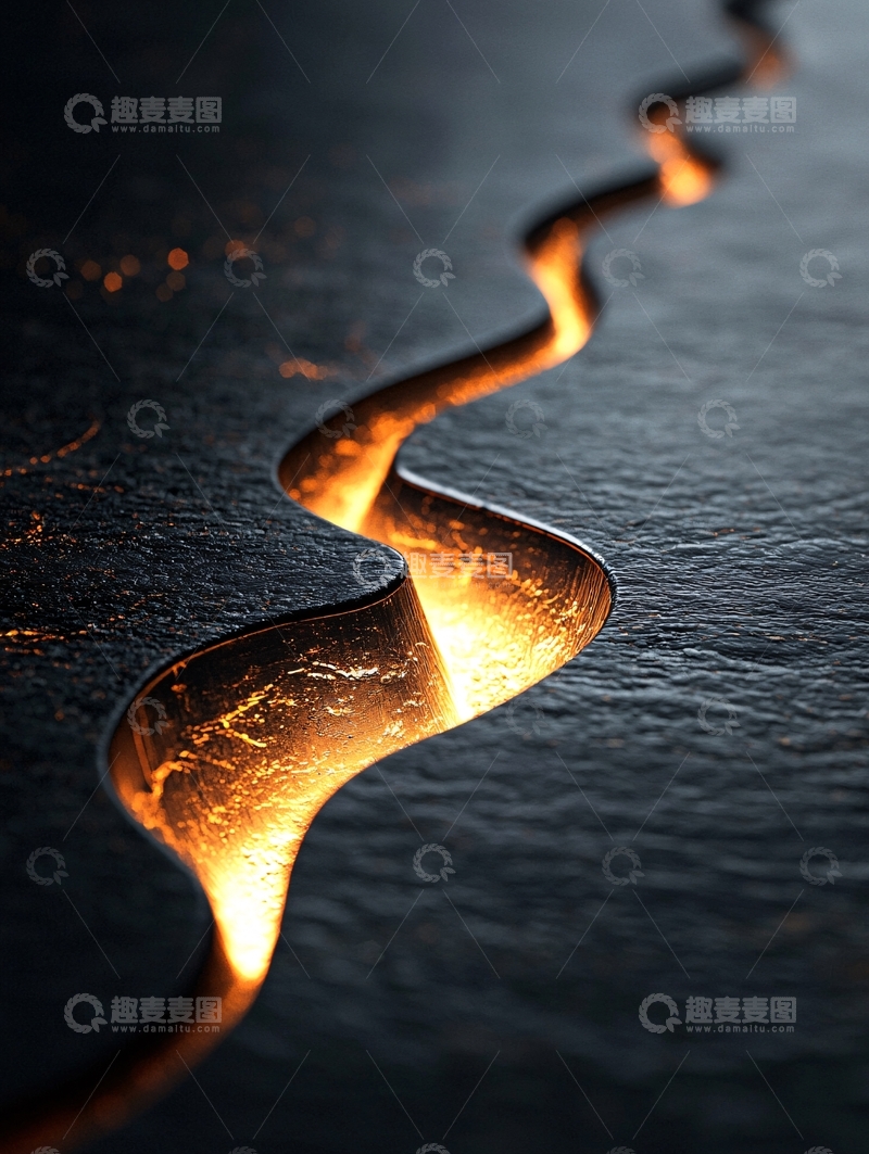 高清大图下载【趣麦麦图】黑暗裂缝发光纹理