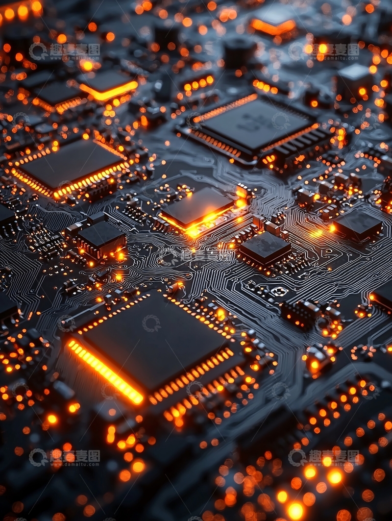 高清大图下载【趣麦麦图】高清电路板特写