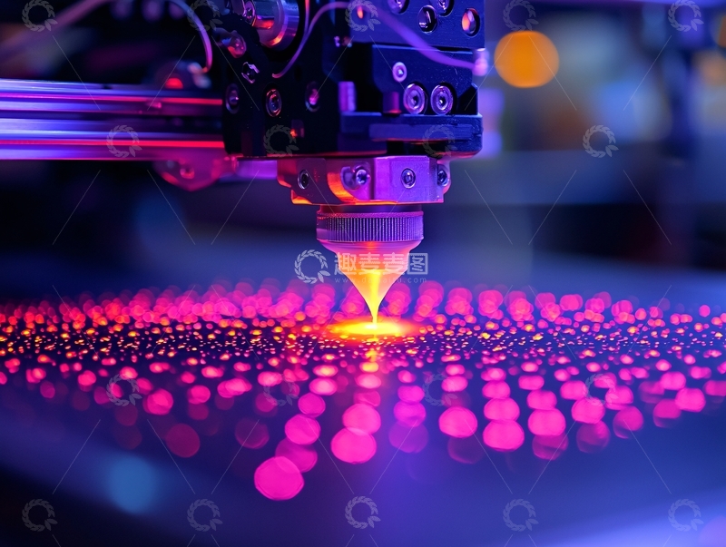 高清大图下载【趣麦麦图】激光切割机运作图