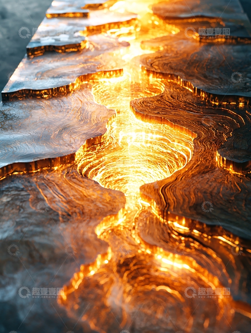 高清大图下载【趣麦麦图】金属质感峡谷