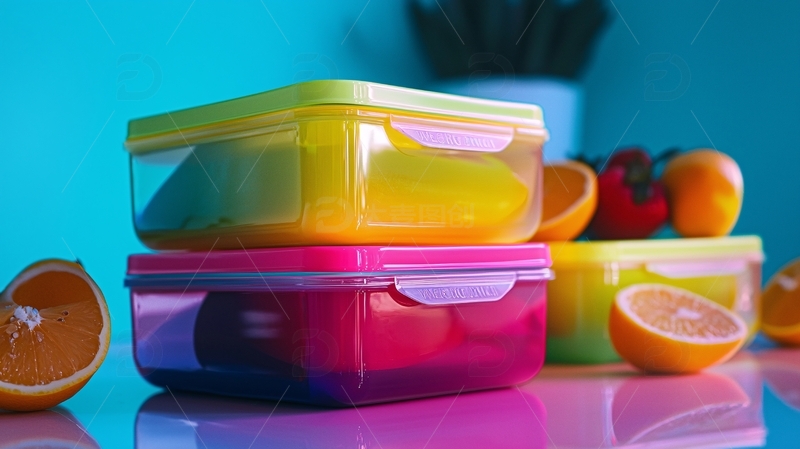 高清大图下载【趣麦麦图】彩色密封保鲜盒
