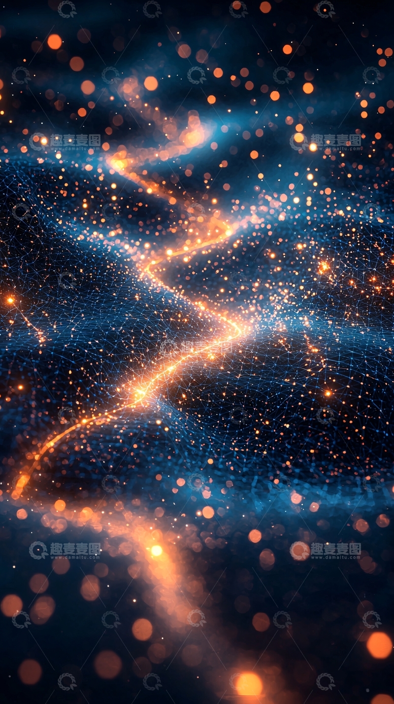 高清大图下载【趣麦麦图】光影粒子流