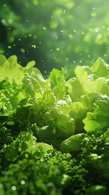 清新翠绿生机勃勃的蔬菜