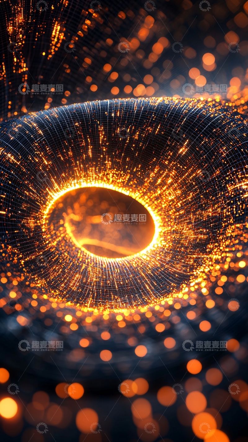 高清大图下载【趣麦麦图】光晕粒子环