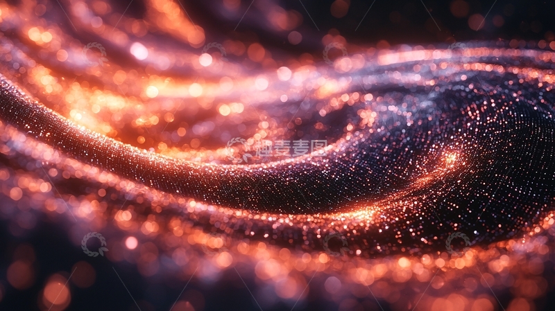 高清大图下载【趣麦麦图】发光粒子漩涡