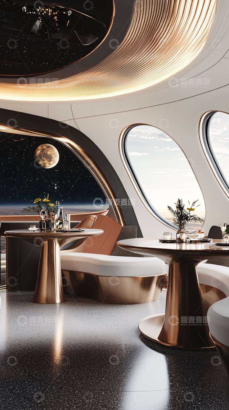 高清大图下载【趣麦麦图】太空舱内景