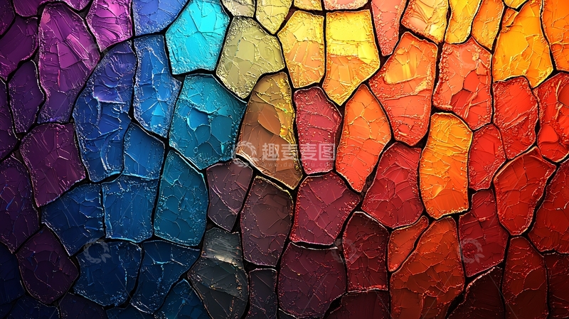 高清大图下载【趣麦麦图】彩色石块背景