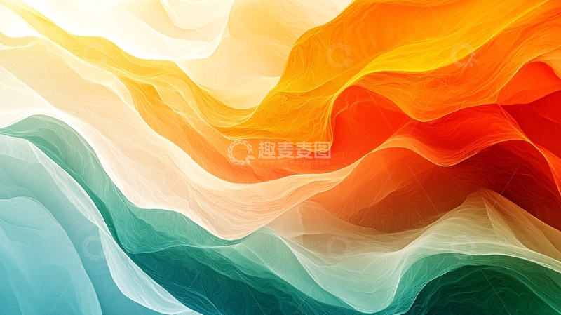 高清大图下载【趣麦麦图】抽象渐变水彩纹理