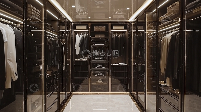 高清大图下载【趣麦麦图】奢华衣帽间设计
