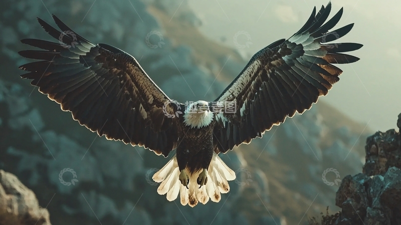 高清大图下载【趣麦麦图】雄鹰展翅