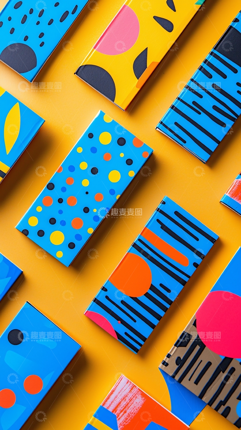 高清大图下载【趣麦麦图】抽象几何图案包装盒