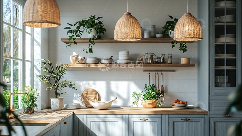 高清大图下载【趣麦麦图】阳光厨房