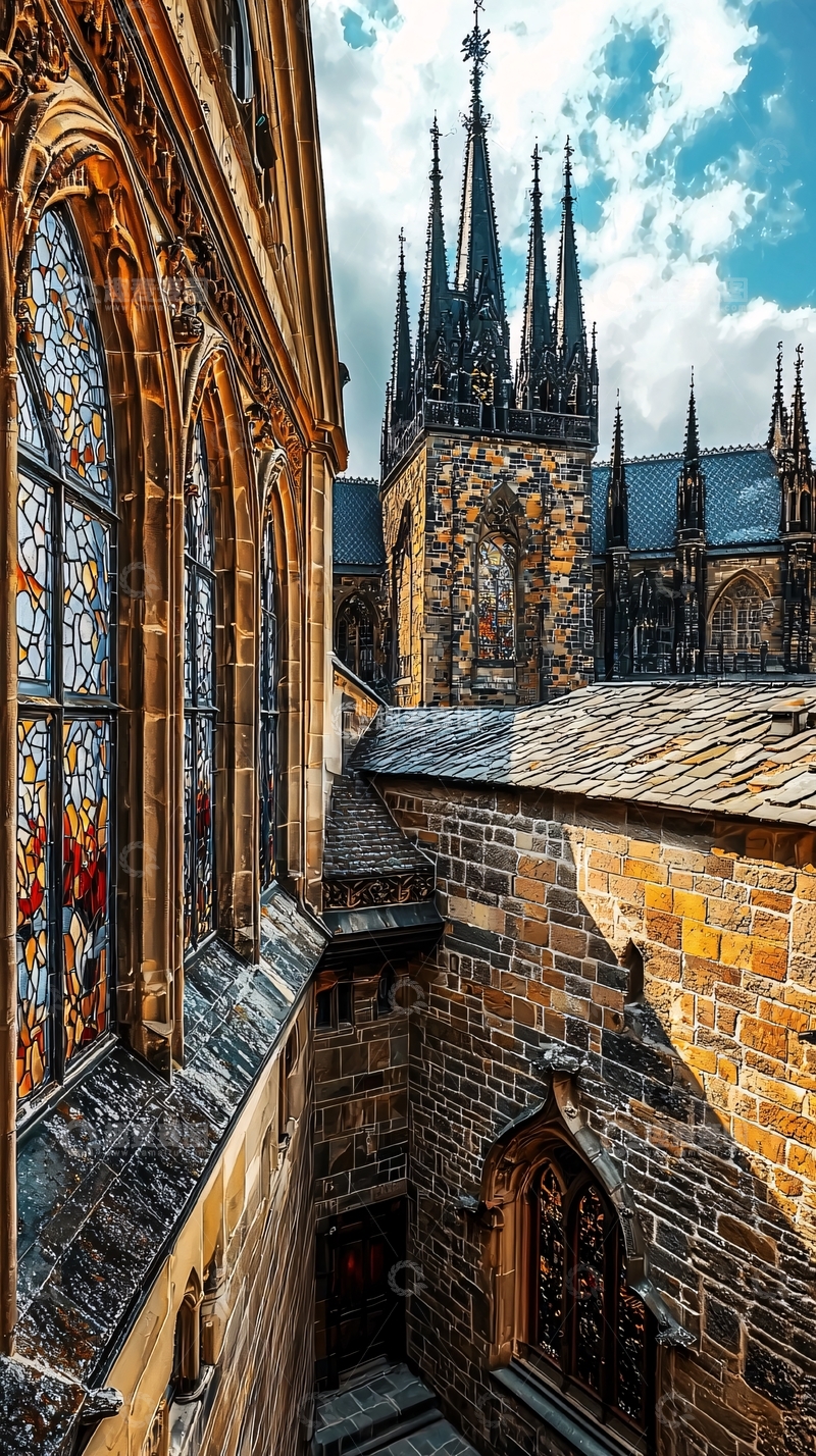 高清大图下载【趣麦麦图】哥特式建筑
