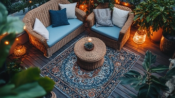 户外夜景休闲区