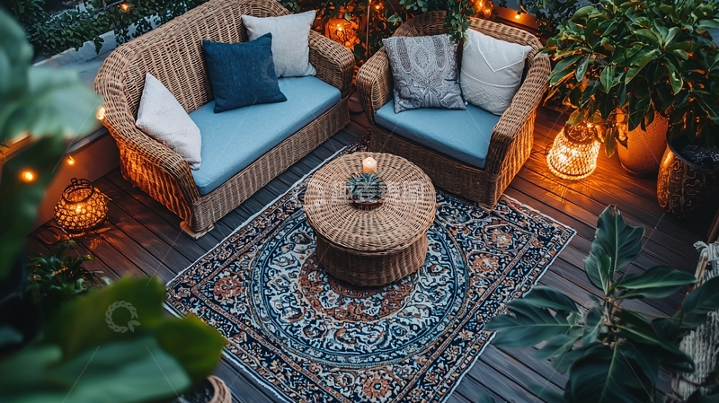 高清大图下载【趣麦麦图】户外夜景休闲区