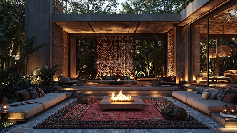 高清大图下载【趣麦麦图】现代风格庭院设计