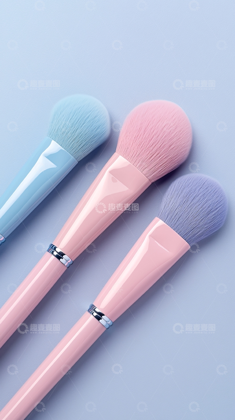 高清大图下载【趣麦麦图】粉色系化妆刷