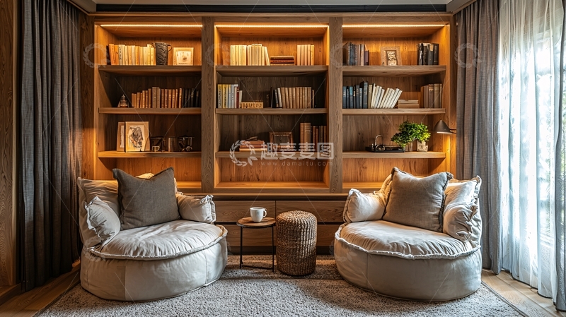 高清大图下载【趣麦麦图】舒适的阅读角