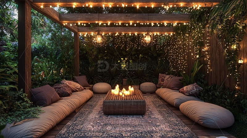 高清大图下载【趣麦麦图】庭院灯光设计