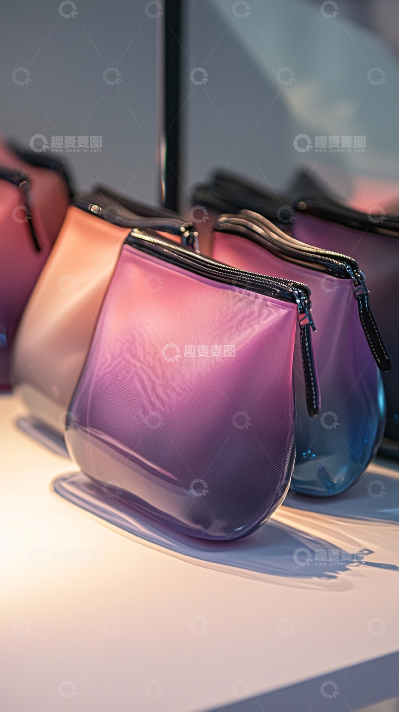 高清大图下载【趣麦麦图】渐变色化妆包