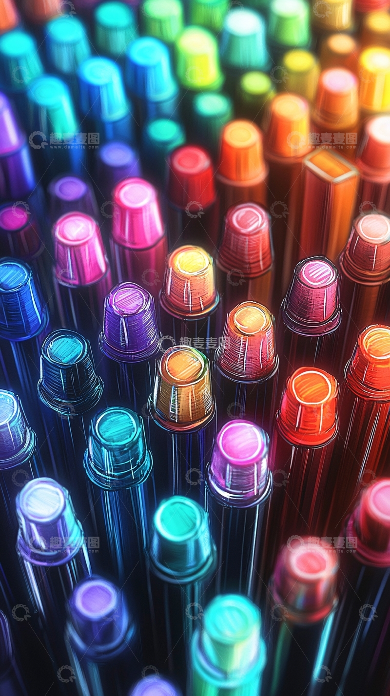 高清大图下载【趣麦麦图】彩色笔