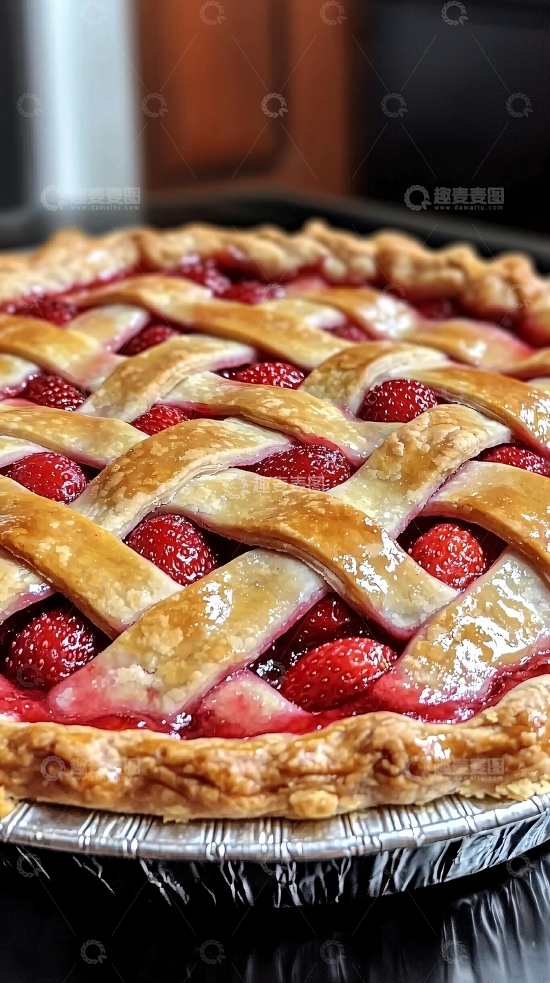 高清大图下载【趣麦麦图】诱人的草莓派