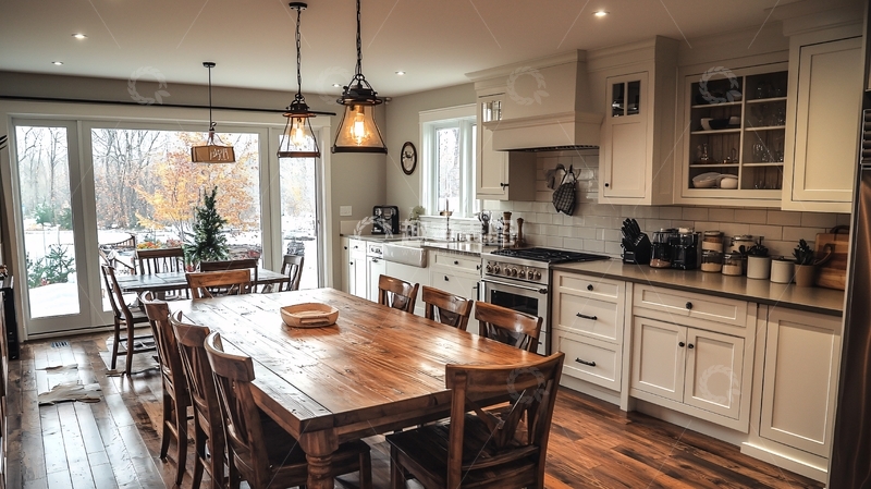 高清大图下载【趣麦麦图】乡村风格厨房