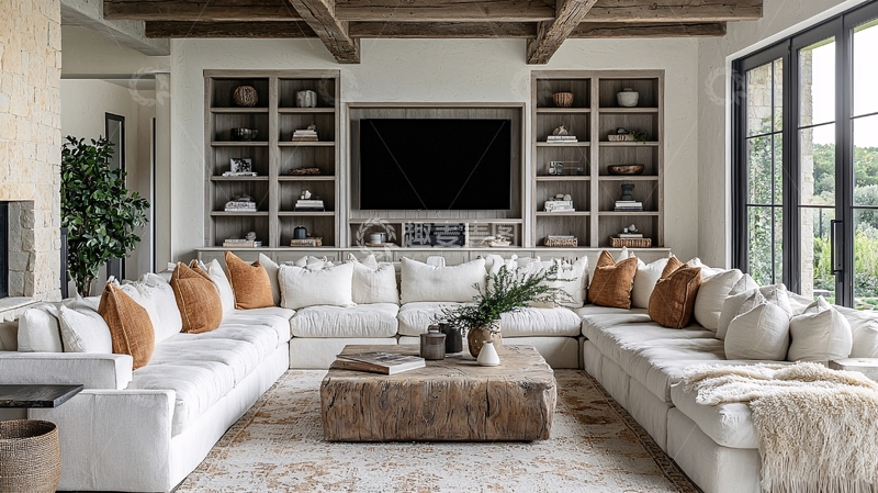 高清大图下载【趣麦麦图】宽敞明亮的客厅