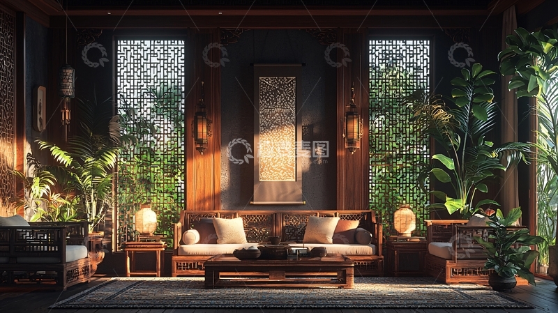 高清大图下载【趣麦麦图】中式禅意