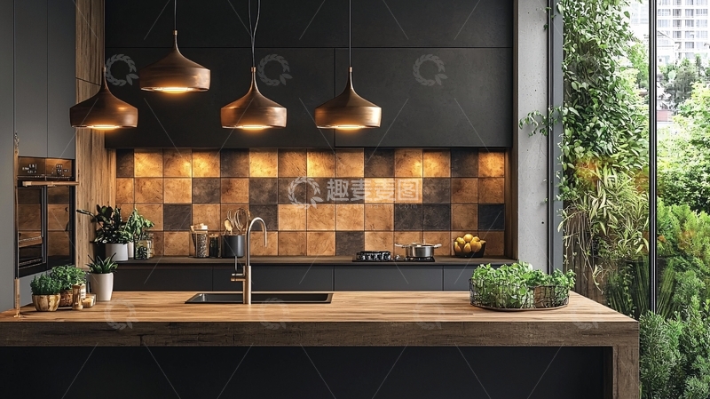 高清大图下载【趣麦麦图】现代厨房