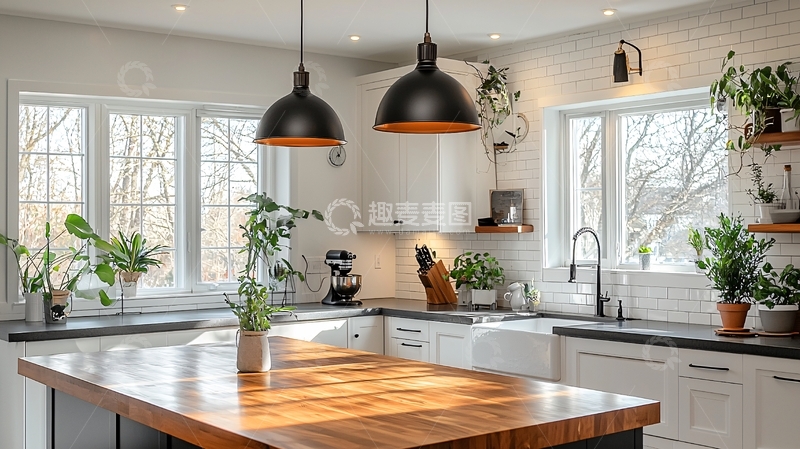 高清大图下载【趣麦麦图】现代简约厨房