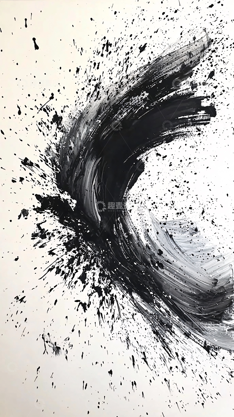 高清大图下载【趣麦麦图】抽象水墨画
