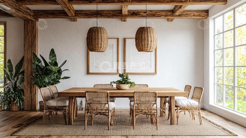 高清大图下载【趣麦麦图】原木风餐厅