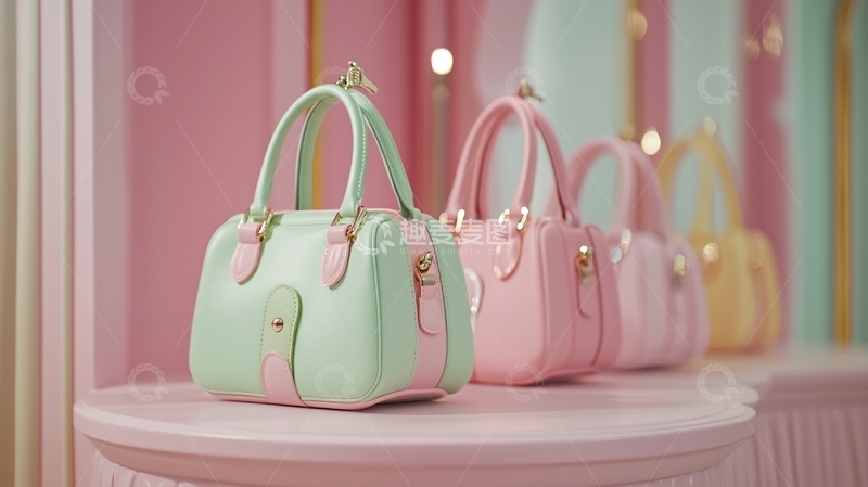 高清大图下载【趣麦麦图】粉色系迷你手提包