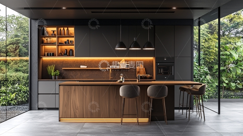 高清大图下载【趣麦麦图】现代厨房