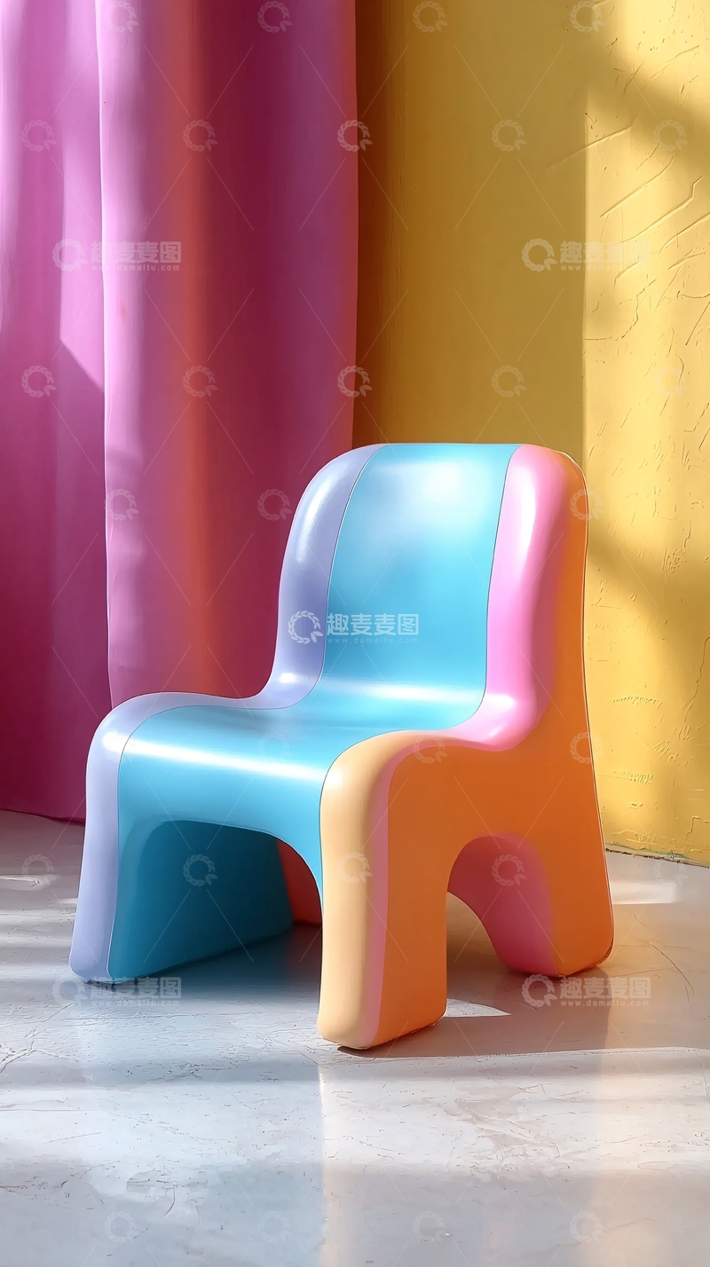 高清大图下载【趣麦麦图】彩色儿童座椅