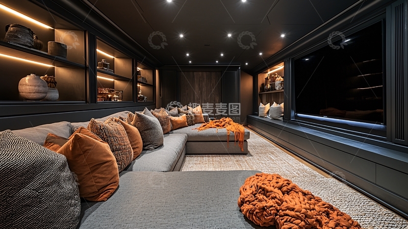 高清大图下载【趣麦麦图】家庭影院室内设计