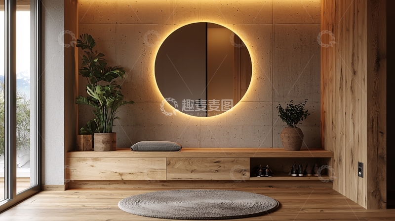 高清大图下载【趣麦麦图】现代简约风格玄关设计