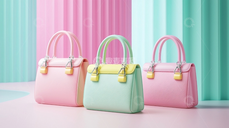 高清大图下载【趣麦麦图】粉色包包