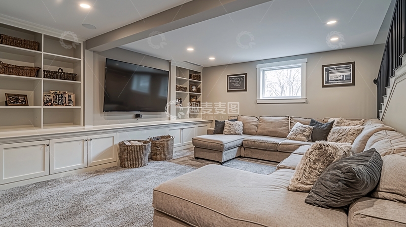 高清大图下载【趣麦麦图】温馨客厅带有米色沙发