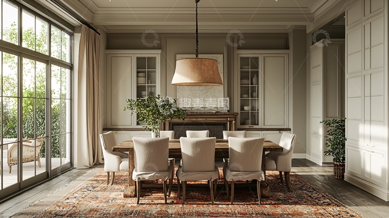 高清大图下载【趣麦麦图】明亮简约的餐厅