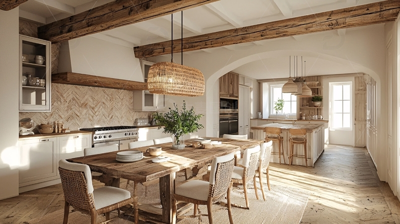 高清大图下载【趣麦麦图】原木厨房