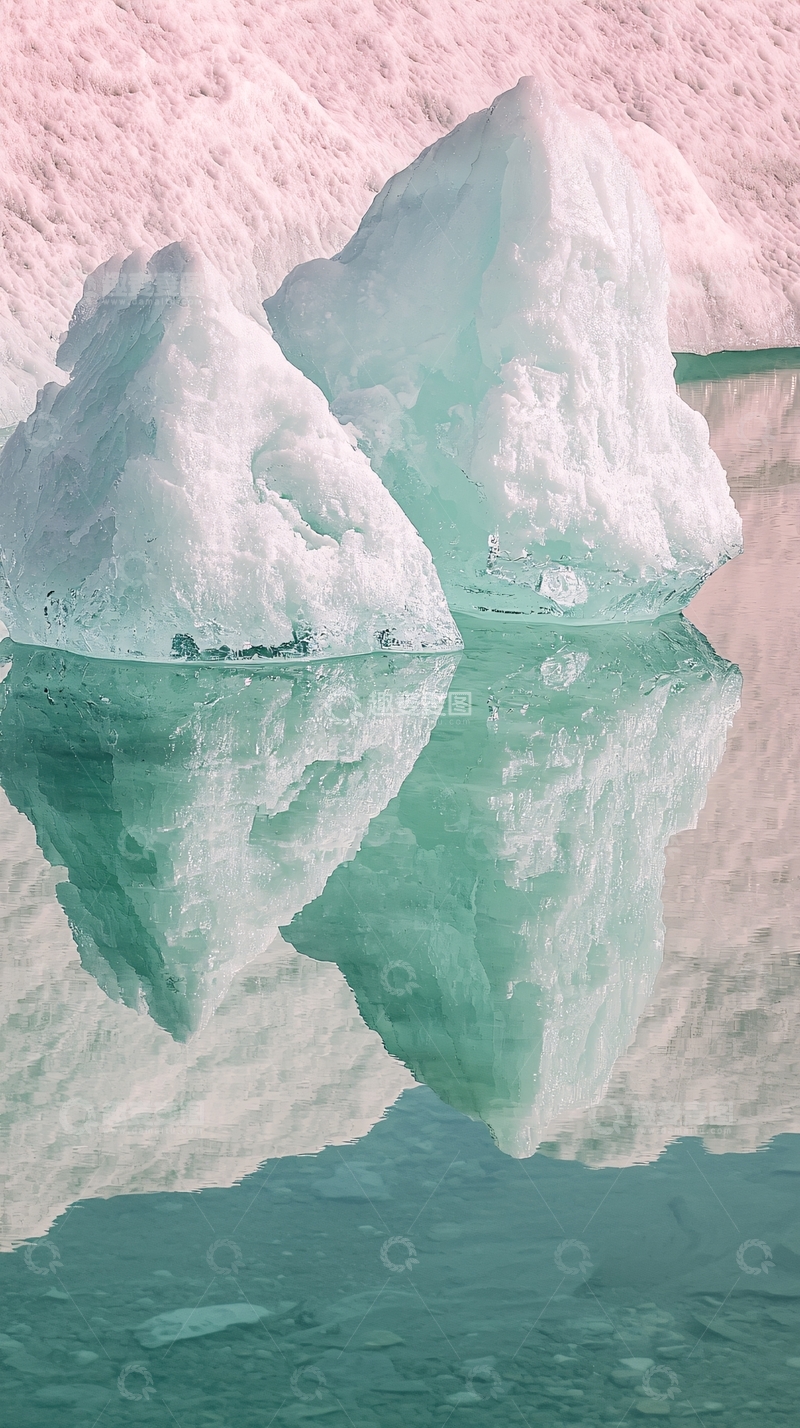 高清大图下载【趣麦麦图】冰川倒影