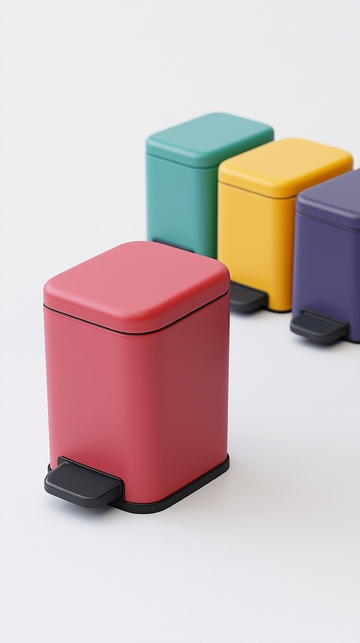 多彩迷你金属垃圾桶