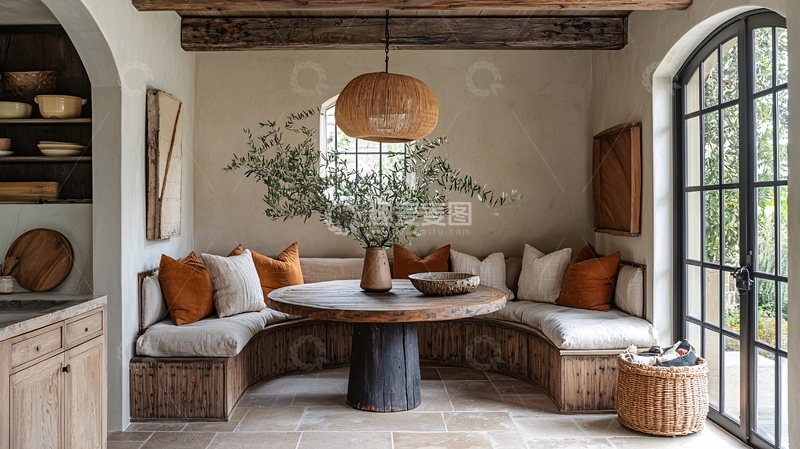 高清大图下载【趣麦麦图】温馨舒适的角落餐厅