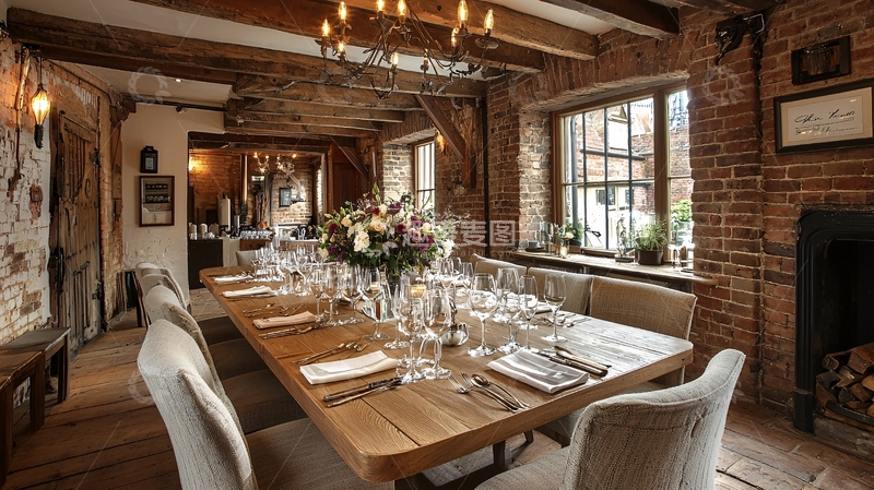 高清大图下载【趣麦麦图】乡村风格餐厅