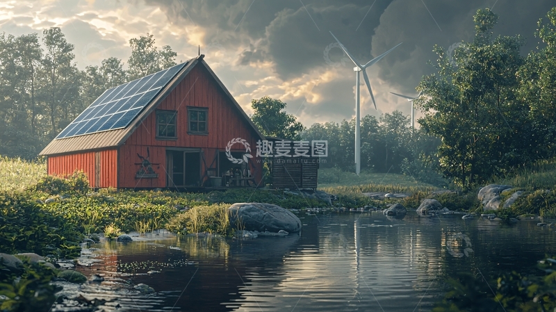 高清大图下载【趣麦麦图】红房子