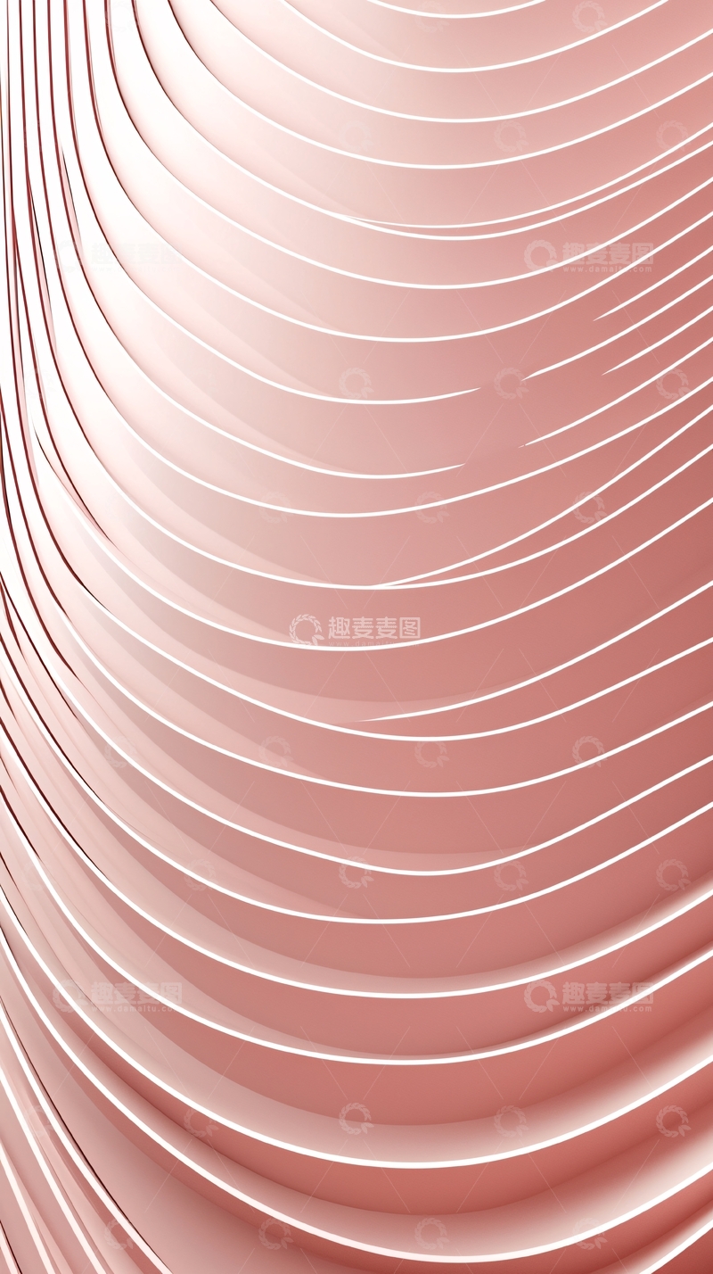 高清大图下载【趣麦麦图】粉色流体曲线背景