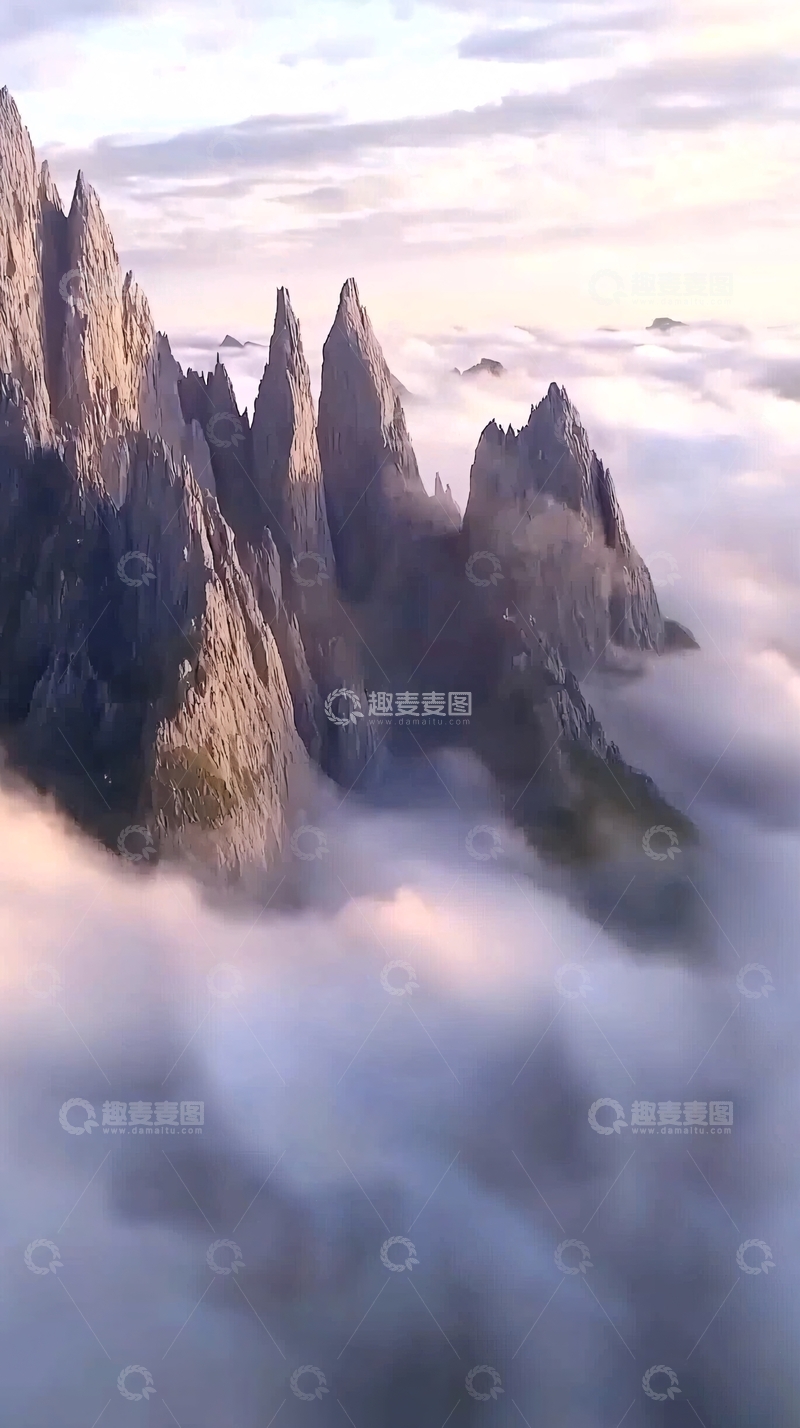 高清大图下载【趣麦麦图】云海山峰